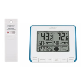 La Crosse Technology 308-1711BL Wireless Weather Station with Heat Index and Dew Point, Teal Blue/White