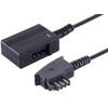 1x 3.0m - Telefon-Verlängerung 6-adrig TAE-N Stecker - TAE-N Kupplung