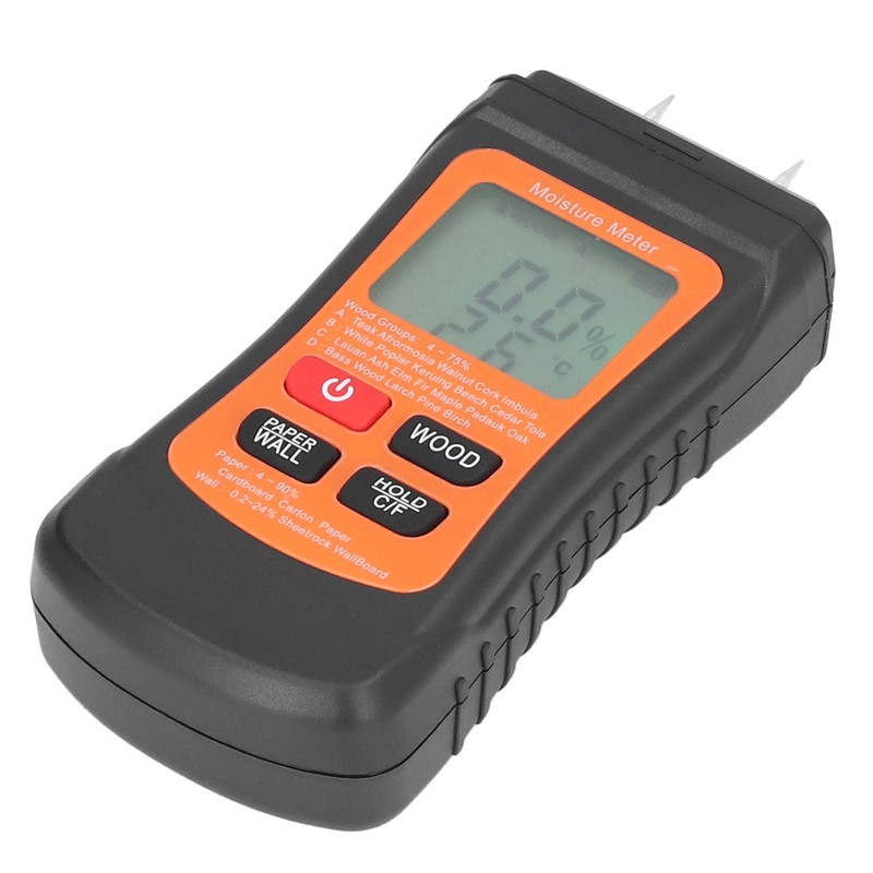 Moisture Meter Wood Moisture Detector Intelligent Temperature Humidity Measuring Digital