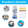 Pack of 50 3-in-1 Pool Test Strips pH and Chlorine