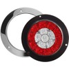 Partsam 2Pcs 4" Inch Round LED Trailer Tail Lights White