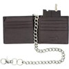 Bikers RFID Safe Pure Leather Bi-fold Chain Wallet Key Holder