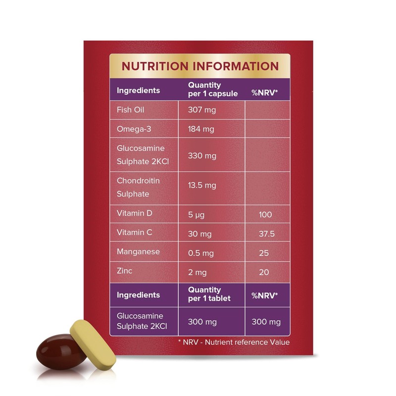Seven Seas JointCare MAX GLUCOSAMINE With Omega-3, Glucosamine, Chondroitin, Vitamins