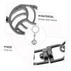 Mobestech 2pcs Stylish Volleyball Keychain Pendant Stainless Steel Hollow Design