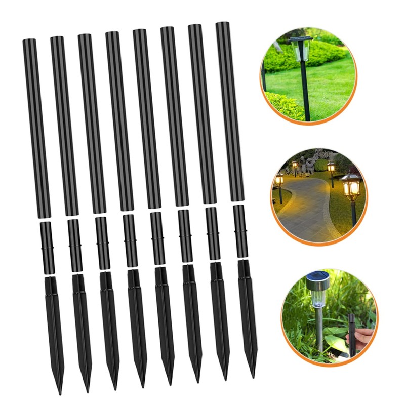 8 Sets Solar Light Stakes Path Light Replacement Stake Landscaping