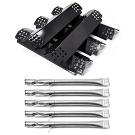 Grillfired Replacement Parts for Nexgrill 720-0888S 720-0830X, 5 Pack Flame Tamer and Burners Replacement for Nexgrill 5 Burner 720-0888S Gas Grill