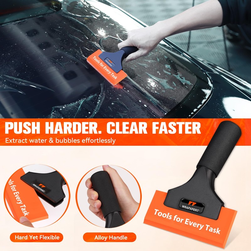 WRAPXPERT Window Tint Squeegee 5 Inch, Professional Tint Tool with