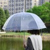 Unibos 4 x Set Rain Umbrellas Dome Birdcage Transparent PVC