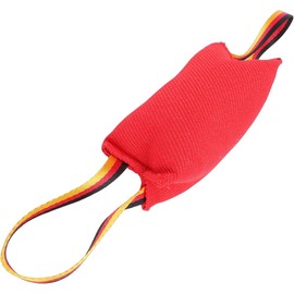 Jeanoko Juguete para Morder para Perros, Juguete Portátil Ligero para Adiestramiento de Cachorros para Uso en Exteriores, 1 Unidad de Tela a Prueba de Desgarros (Rojo)