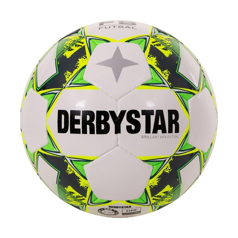 Derbystar Brillant Football Balls White/Yellow/Grey 4