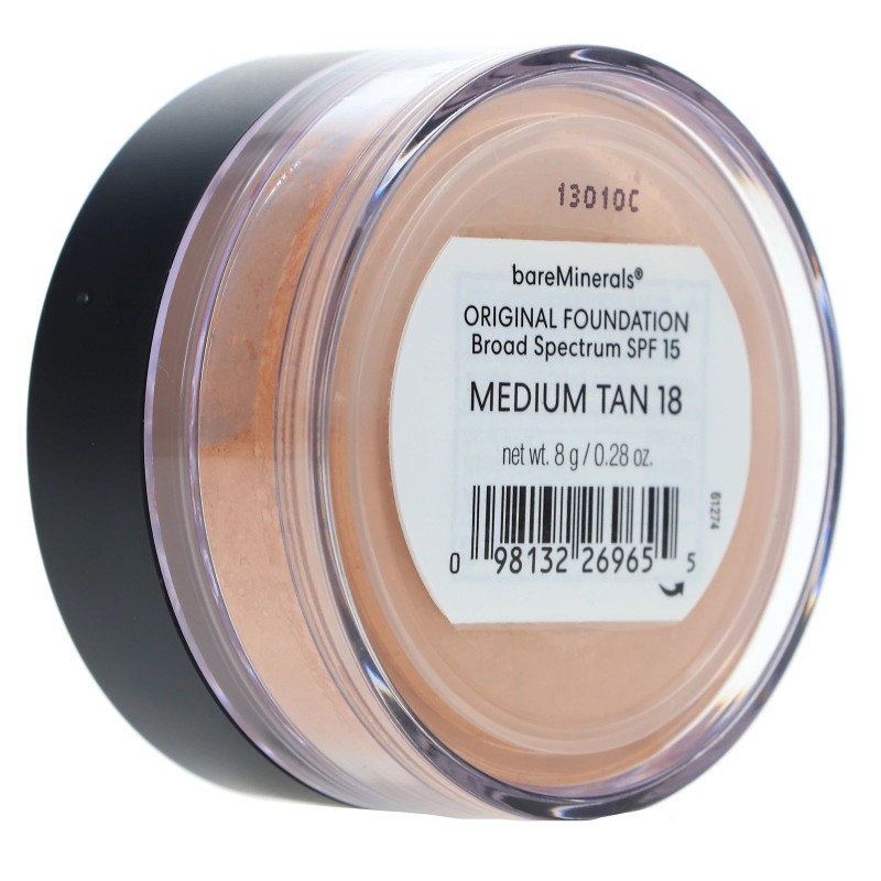 Base original bareMinerals amplio espectro FPS 15 bronceado medio 18