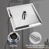 ILIKEPOW Rain Shower Head 8 inch Square Large Rainfall Overhead