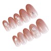 LALAFINA Artificial Nails Full Cover French False Nails Nail Tips