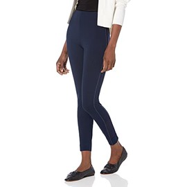 Lyssé Women's Misses Lysse Lakeside Mesh Panel Legging, True Navy, Large