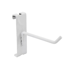 VICTORY DISPLAY & STORE FIXTURE MFG 10" Long Heavy Duty Commercial-Grade Steel Slatwall Panel Hook - Displays Product/Merchandise for Commercial or Home Use (Quantity 50) (50, Black)