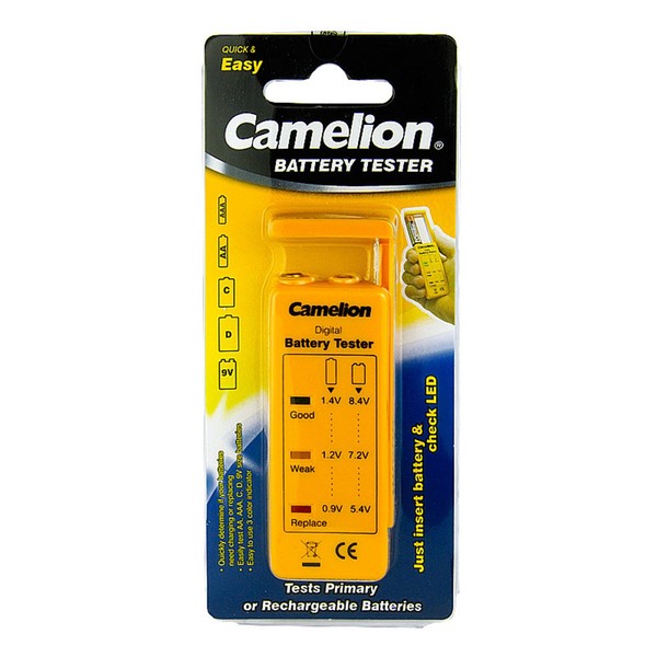 Camelion BT-0503 battery tester (for AA, 2A, AAA, 3A, 9V, C, D)