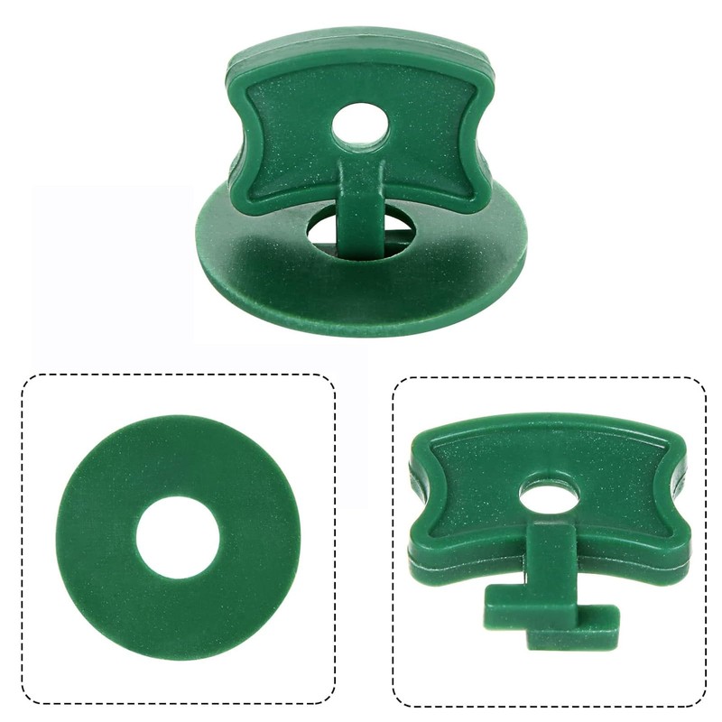 100Pairs Greenhouse Twist Clips Plastic Greenhouse Fixing Clips and Washers