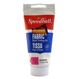 Speedball Fabric Block Printing Ink, 2.5-Ounce, Magenta