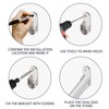16 PCS Silver Oval Closet Rod End Supports Polished Chrome