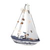 ORFOFE Marine Shell Sailing Boat Ornament Resin Craft Home Decor