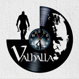 VINY WOODY Nordic Culture Viking Warrior Wall Decoration Vinyl Record Clock Original Gift