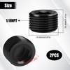 2PCS 1/8 NPT Male Thread Allen Head Hex Socket Pipe