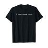 Funny Minimalist I Love Round Rock T-Shirt