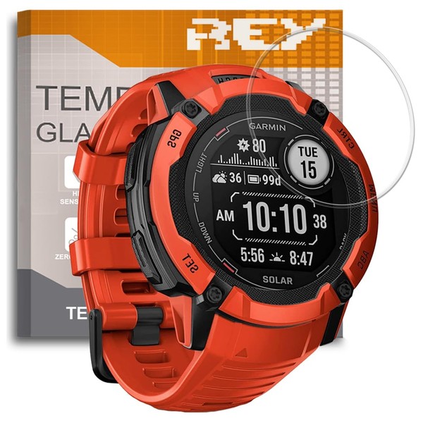 REY Garmin Instinct 2X Solar 50MM Tempered Glass Screen Protector