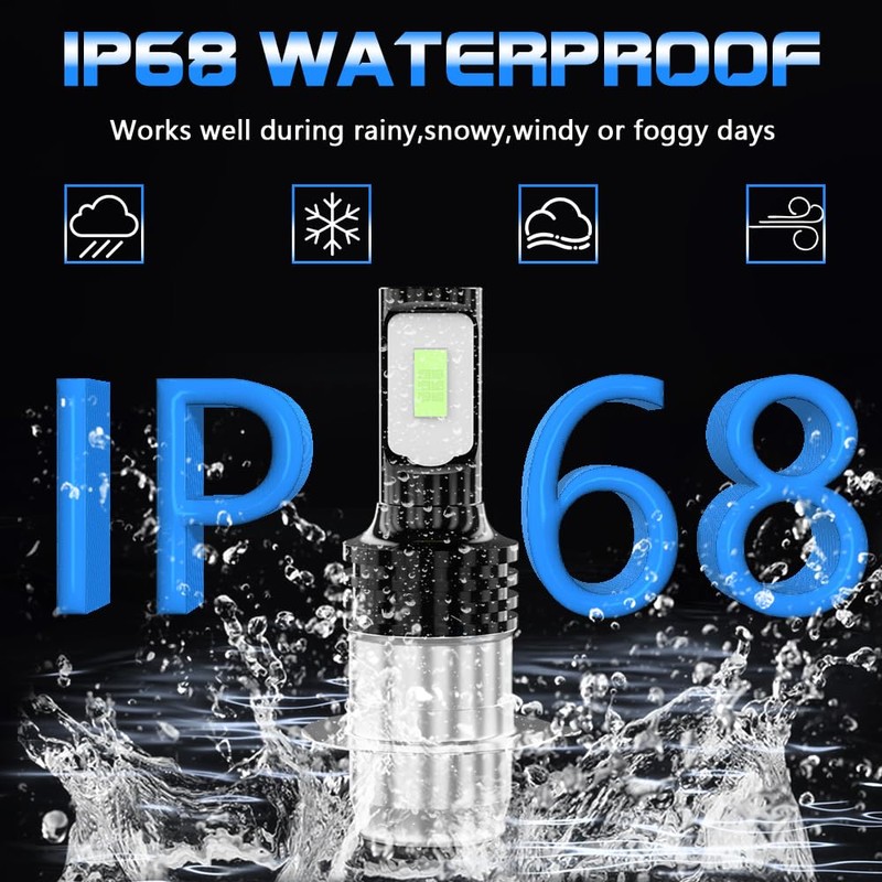 TJJTGBR P15D H6M LED bulbs Motorcycle Bulbs 8000K Ice Blue,For
