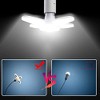 E27 LED Bulb Fan Blade Timing Lamp AC85-265V 28W Foldable