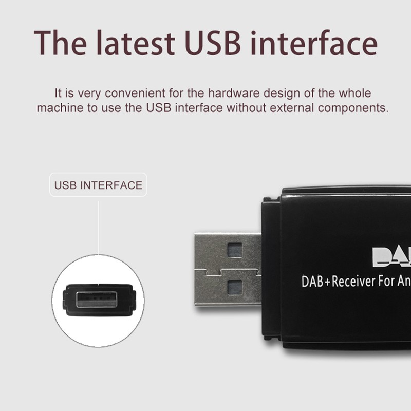 DAB+009 DAB Box Digital Radio Antenna Tuner FM Transmission USB