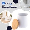 KADAX Cosmetics Tin, Ceramic Storage Tin, Cotton Wool Box with