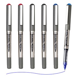 EYEYE 0.7mm Rollerball Pens Needle Tip Pack of 6, 3 Colors Medium Point Roller Ball Pen Quick Dry, Liquid Ink Pens Fine Point Smooth Writing Pen for Journaling, Note Taking, Office, School Supplies