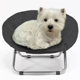 OKONOS Portable Pet Moon Chair Elevated Round Bed for Cats and Small Dogs Indoor and Outdoor