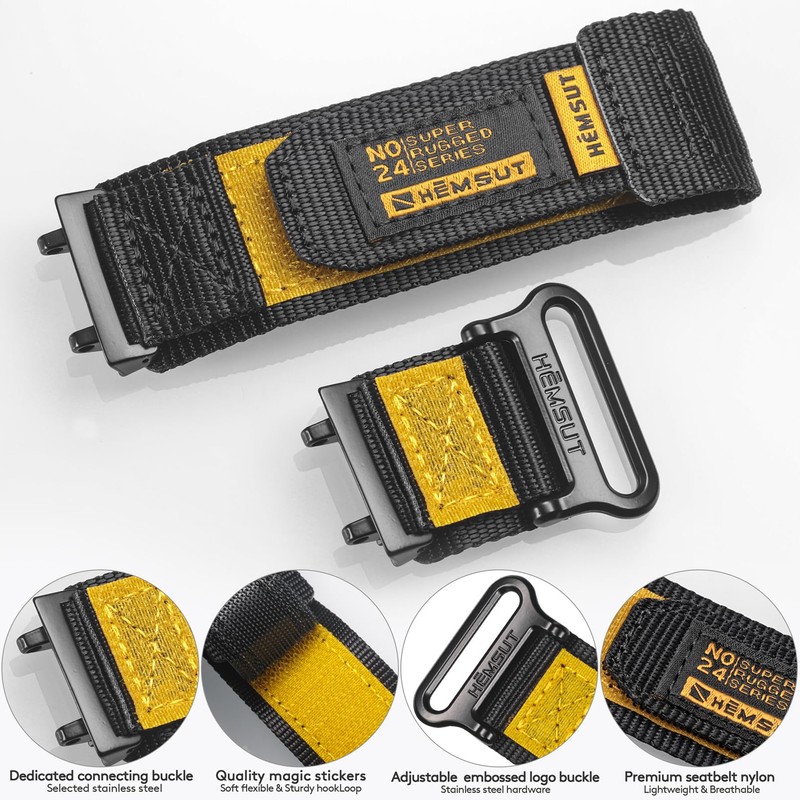 Torbollo Watch Band Compatible with T-Rex 3, Rugged Nylon Watch