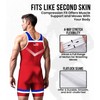 Exxact Sports Sublimated Men's Wrestling Singlet, High-Performance Powerlifting Singlet, Wrestling