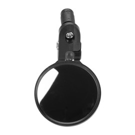 Bicycle Handlebar Review Rear Back View 180 Rotation Mirror for Mountain Road Bikes (Black)