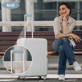 KINIVA Leather Luggage Handle Wrap 2 Pack Set,Luggage Identifiers Tags Markers for Luggage Suitcase,Travel Accessories