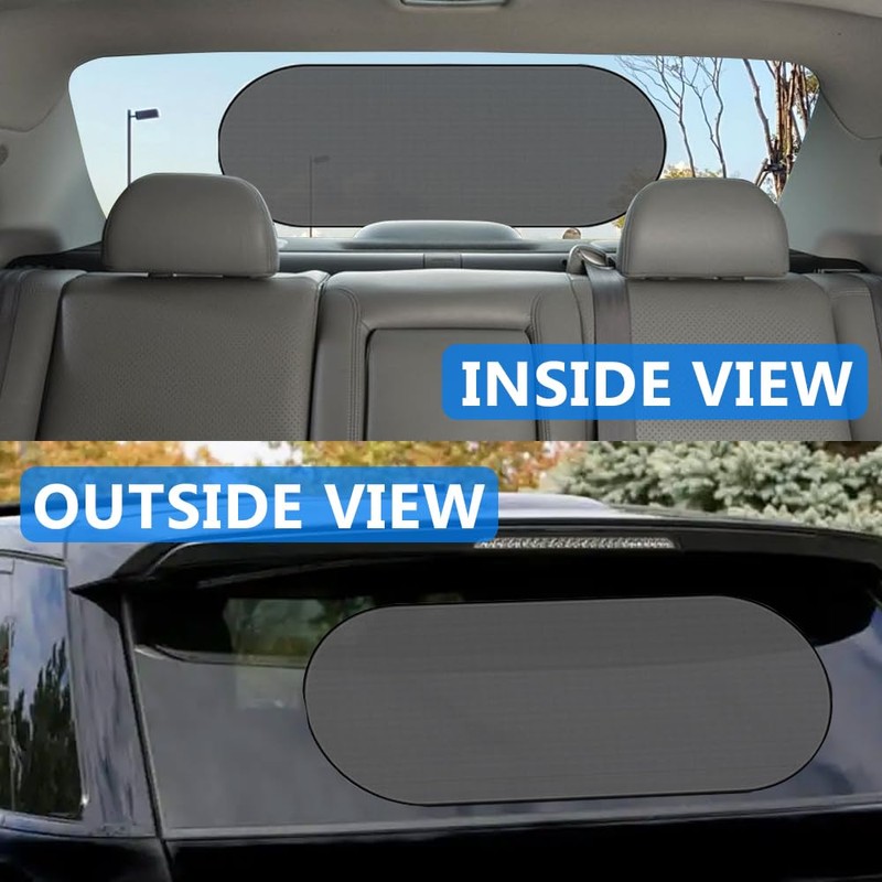 KACEPAR Car Rear Window Sunshade with Suction Cup, Sun UV