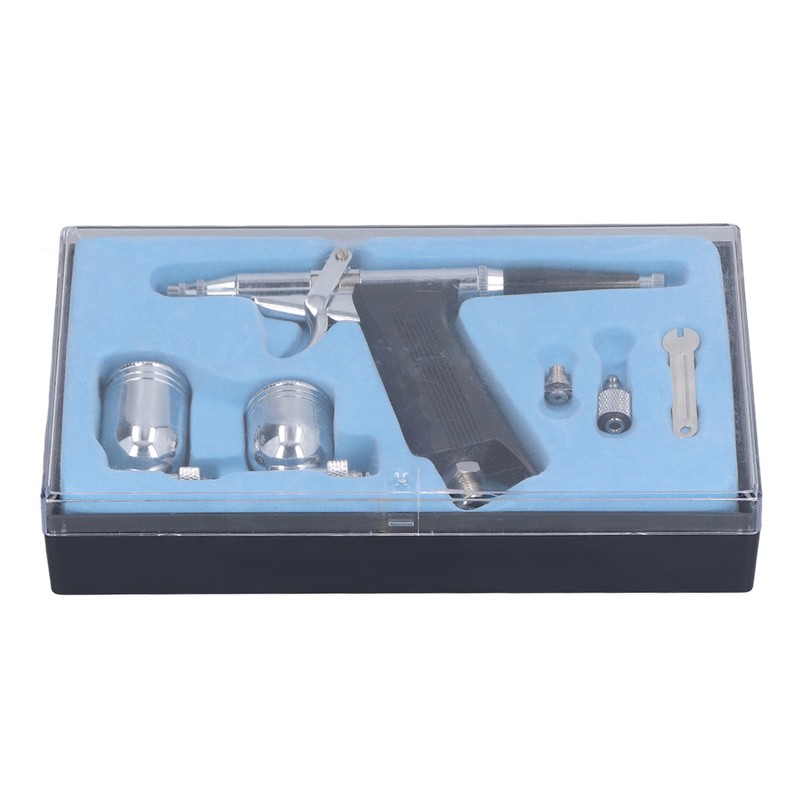 Air Paint Spray Gun Dual Action Trigger Gravity Feed Airbrush
