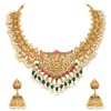 Aheli Lariya Pearl Kundan - Juego de collar con diseño