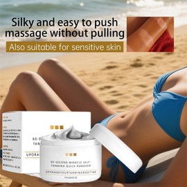 2Pcs Self Tan Remover,Purity Excel 60 Sec Self Tan Remover,Exfoliating Tan Eraser Body Scrub,Fast Erase Patches & Prep for Flawless Tan