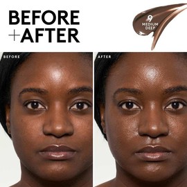 Fenty Beauty Glow ‘N Set Essentials: Hydra Vizor Huez Refillable Tinted SPF 30 Moisturizer + Invisimatte Instant Setting & Blotting Powder + Free Brush:_Hydra Vizor Huez Shade 9 + Invisimatte Powder