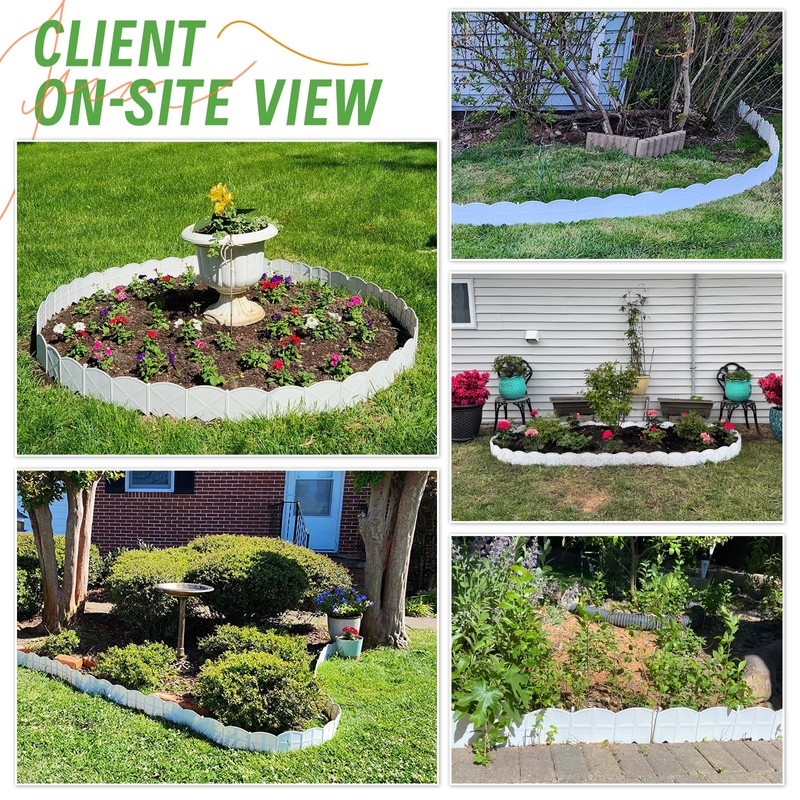 30Ft Landscape Edging Garden Edging Border Lawn Edging 30Pcs Landscape