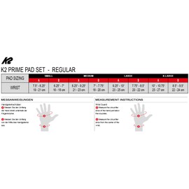 K2 K2 Prime Wrist Guard 30E1413.1.1.M Unisex Inline Skates Black / Red