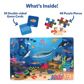 Skillmatics Floor Puzzle & Game - Piece & Play Underwater Animals, Jigsaw & Toddler Puzzles, Educational Toy, Gifts for Boys & Girls Ages 3, 4, 5, 6, 7 (48 Pieces, 2 x 3 feet)