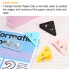 PATIKIL Multifunctional Document Clip,10Pcs Triangular Clips for Books Pages, Prevent