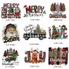 9 Sheets Christmas Iron on Transfers for T-Shirt Christmas Iron