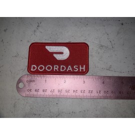 CUSTOM MADE Embroidered Doordash Patch Iron On and/or Sew On- Red