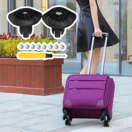 BQLZR Luggage Swivel Wheels Universal Swivel Suitcase Replacement Wheels Case Suitcase Wheel Universal Luggage Wheel PVC Luggage Replacement W076 Uprade Wheels Accessory Hole Distance 1.06"/1.33"